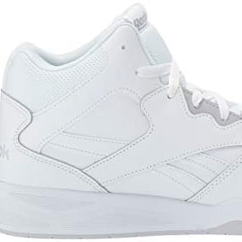 BB4500 Hi 2 Mens High-Top Sneakers White Solid Grey Leather Ballistic Mesh