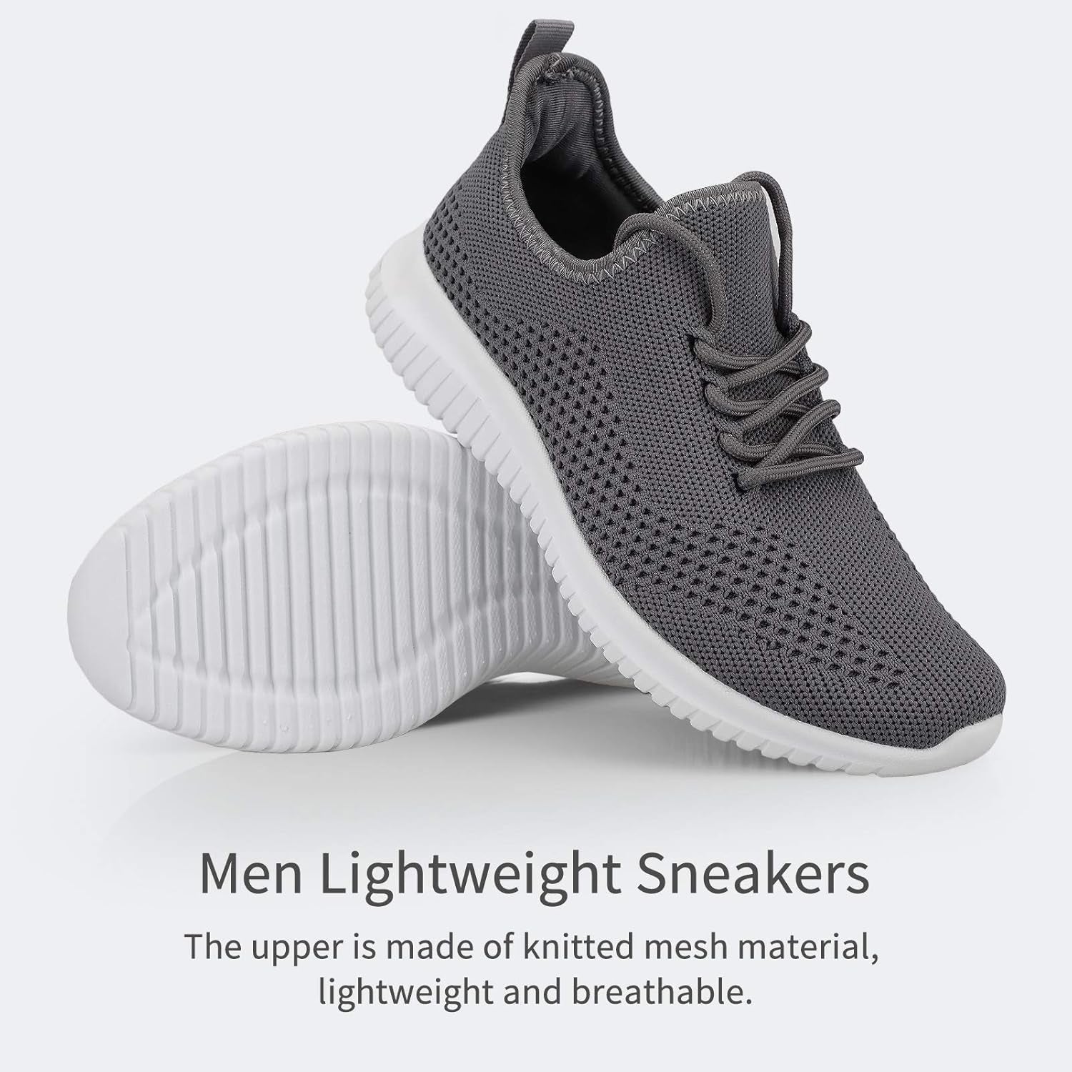 Mens Breathable Fashion Walking Shoes-Non Slip Sneakers Lightweight Comfortable Mesh Casual Sneakers Sports Gym Athletic Shoes