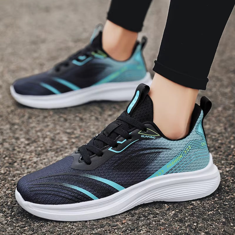 Men'S Sneakers Comfortable Breathable Lightweight Soft Non-Slip Flat Mesh Shoes Outdoor Casual Sports Shoes Big Size 39-50