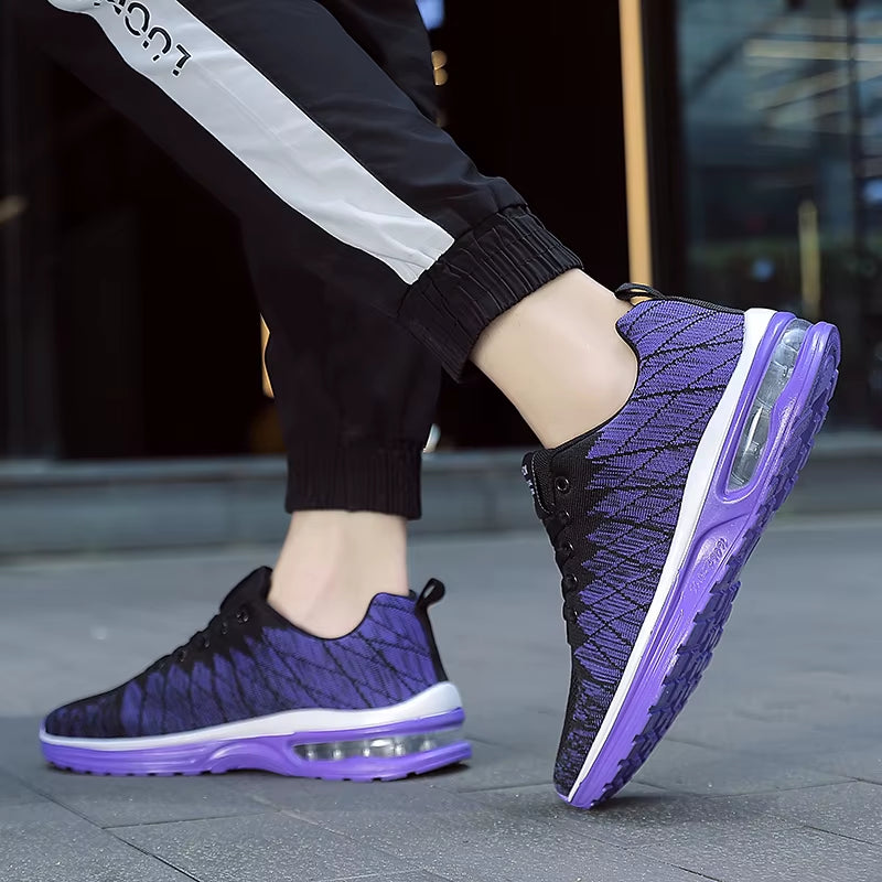 Sport Hot Sale Outdoor Sport Men'S Shoes Sneakers Breathable Cushion Mesh Lace-Up Women Running Shoes Sweetheart Shoes
