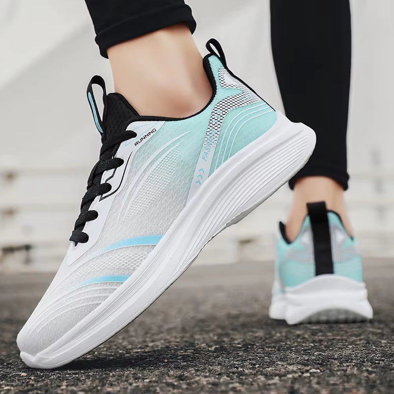 Men'S Sneakers Comfortable Breathable Lightweight Soft Non-Slip Flat Mesh Shoes Outdoor Casual Sports Shoes Big Size 39-50