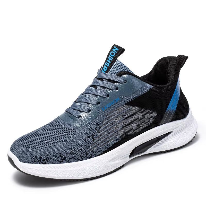 New Men'S Sneakers Summer Men'S Shoes Breathable Lace-Up Lightweight Running Shoes