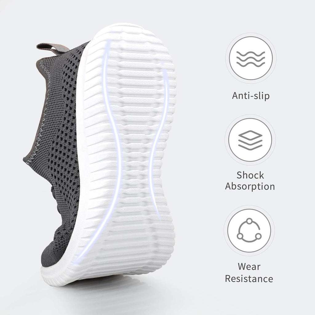 Mens Breathable Fashion Walking Shoes-Non Slip Sneakers Lightweight Comfortable Mesh Casual Sneakers Sports Gym Athletic Shoes